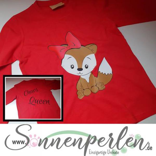 Kinder Shirt Fuchs Chaos Queen